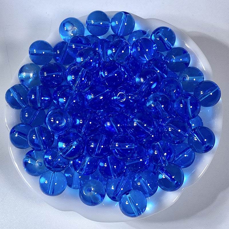 10mm glass beads DIY beaded ice natural spar【Each color is romantic】