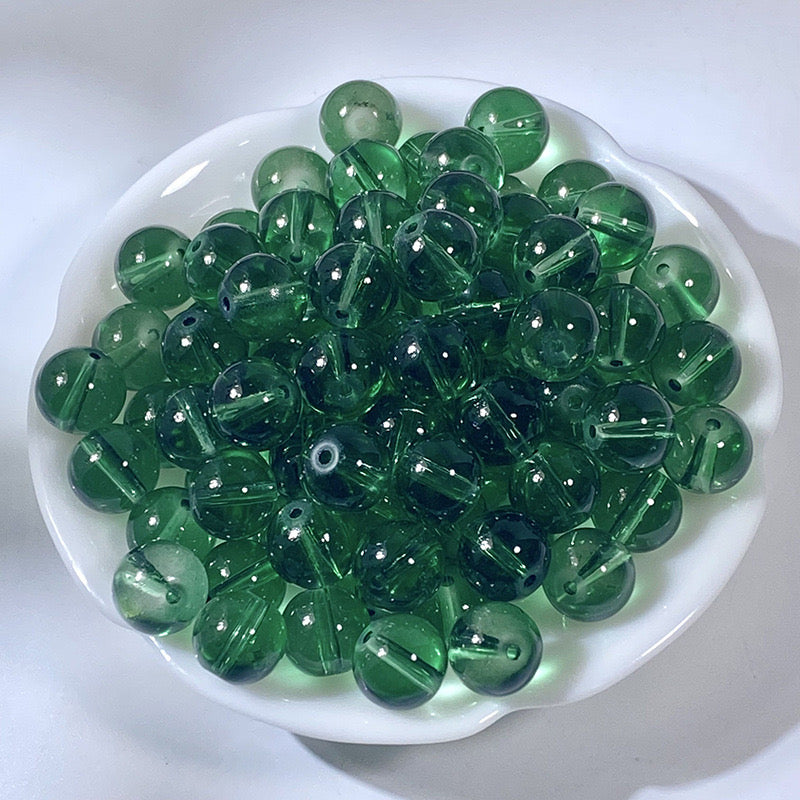 10mm glass beads DIY beaded ice natural spar【Each color is romantic】